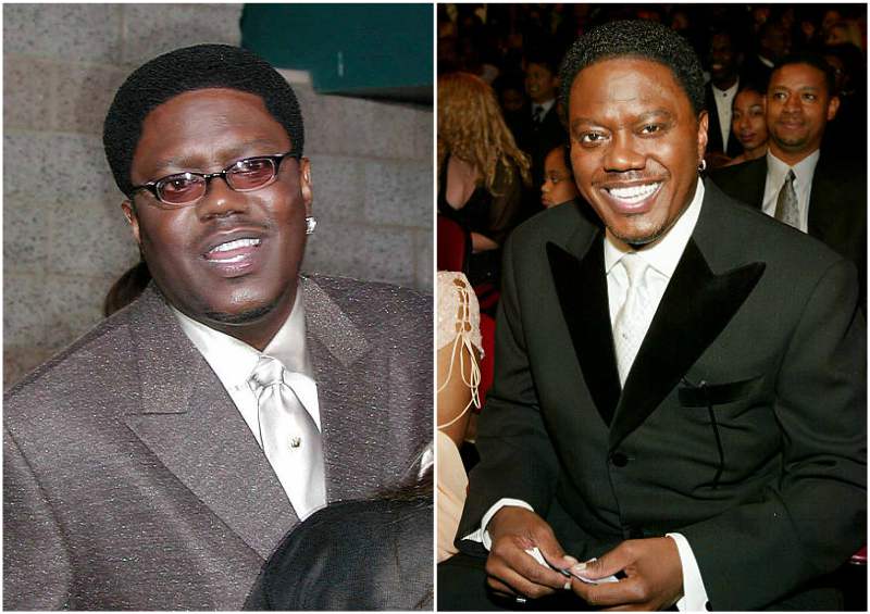 Bernie Mac's eyes and hair color