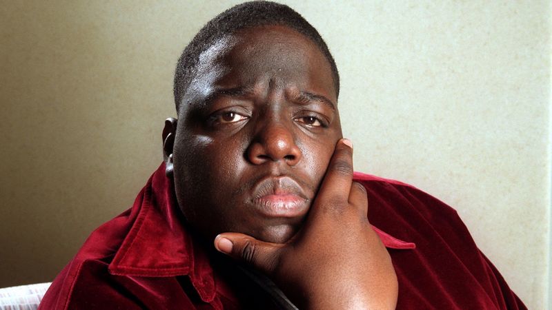 Biggie Smalls' eyes and hair color