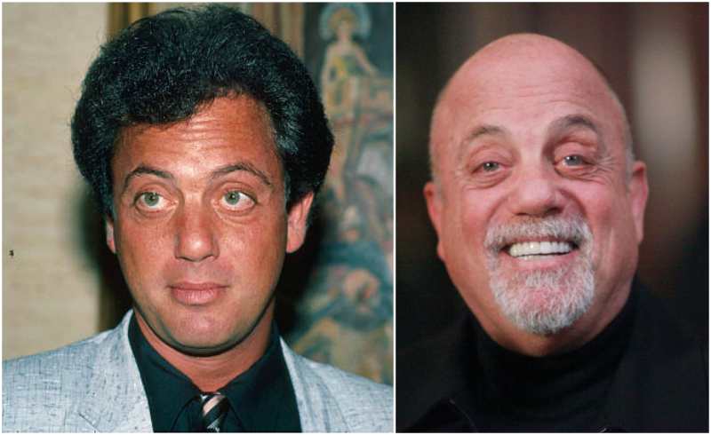 Billy Joel's eyes and hair color