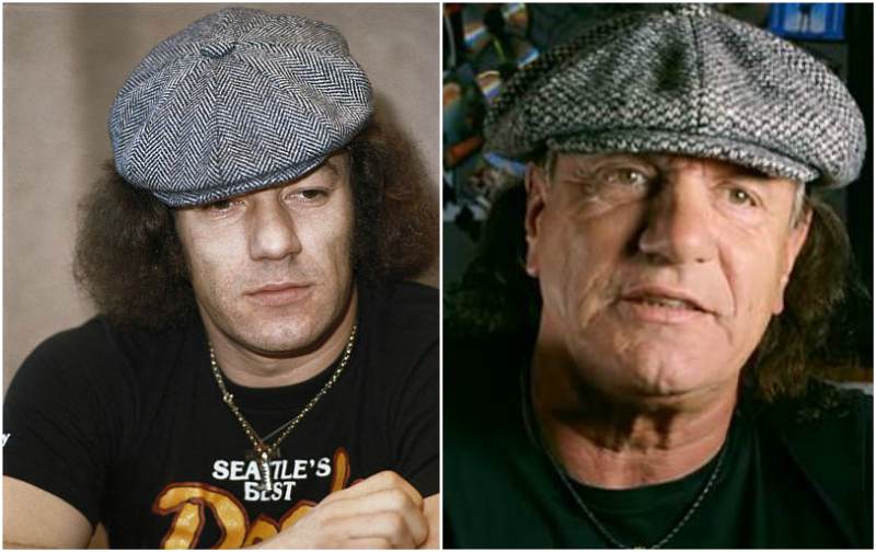 Brian Johnson's eyes and hair color