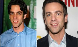 BJ Novak's eyes and hair color