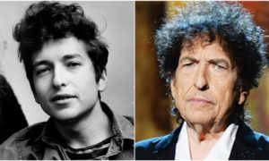 Bob Dylan's eyes and hair color