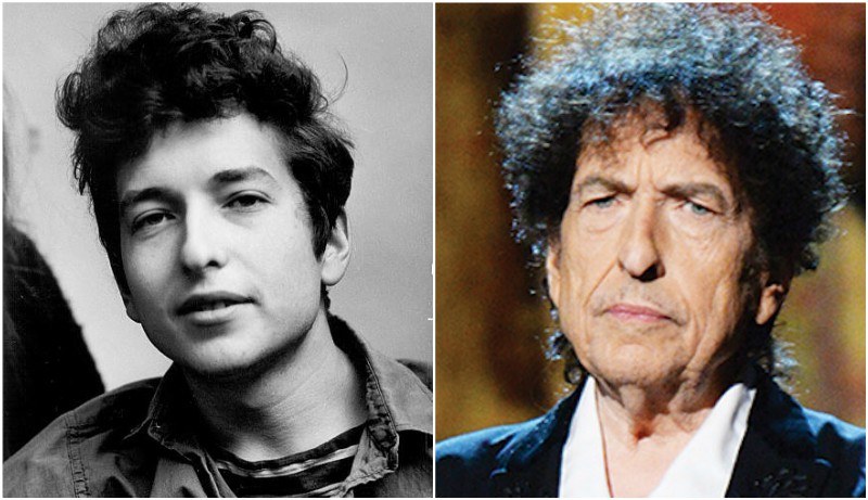 Bob Dylan's eyes and hair color