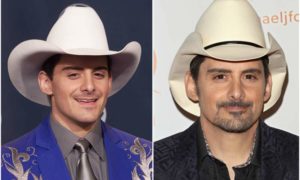 Brad Paisley's eyes and hair color