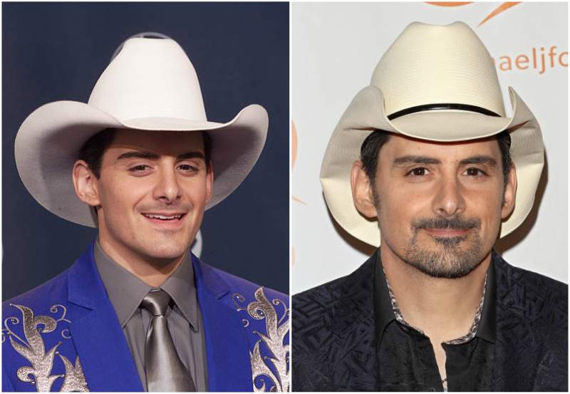 Brad Paisley's eyes and hair color