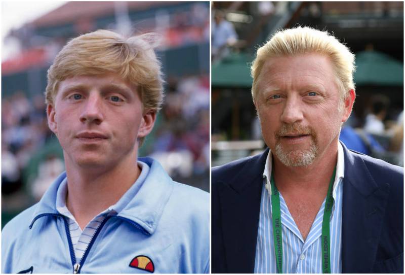 Boris Becker's eyes and hair color