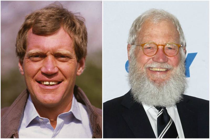 Cor dos olhos e do cabelo do David Letterman