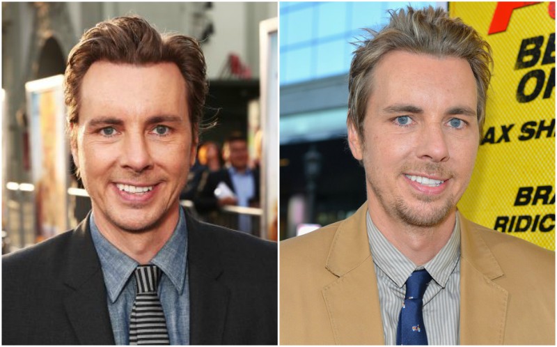 Dax Shepard's eyes and hair color
