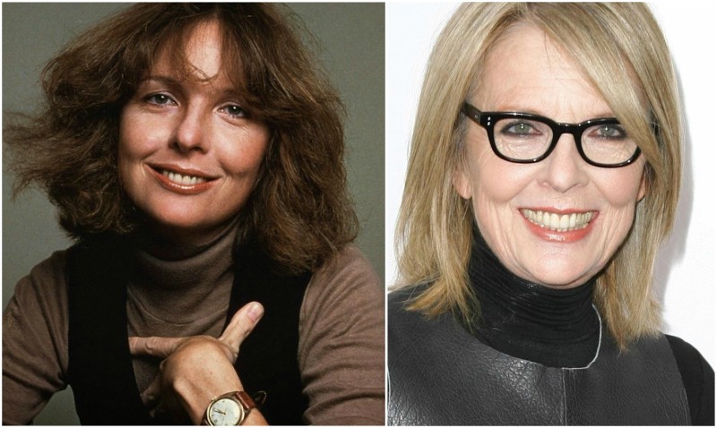 Diane Keaton's eyes and hair color