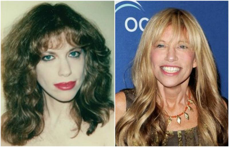 ochii și culoarea părului lui Carly Simon