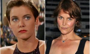 Carey Lowell's eyes and hair color