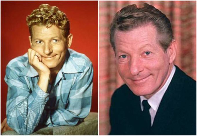 Danny Kaye's eyes and hair color