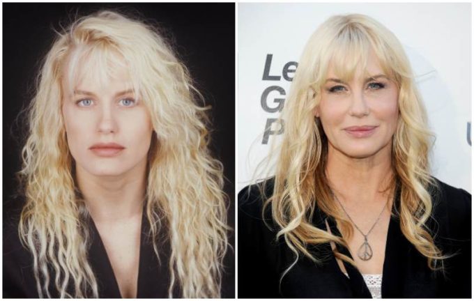 Daryl Hannah's eyes and hair color