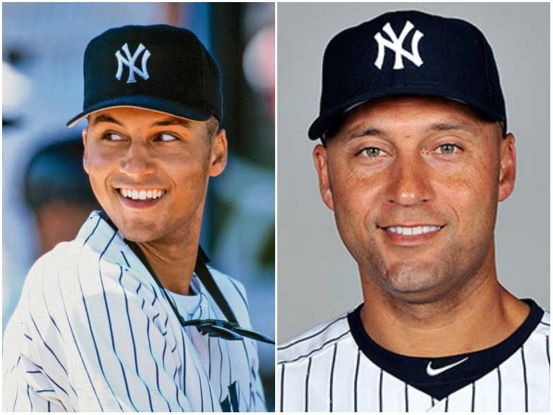 Derek Jeter's eyes and hair color