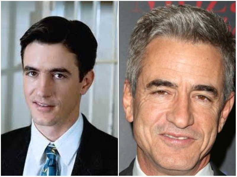 Dermot Mulroney's eyes and hair color