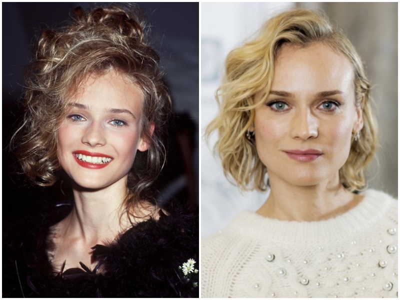 Diane Kruger's eyes and hair color