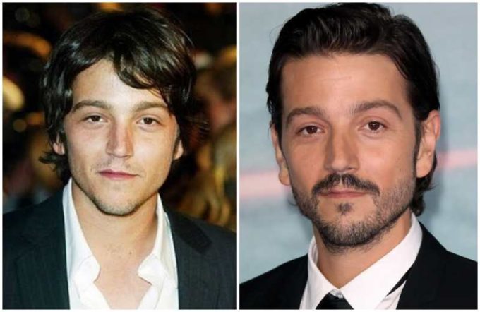 Diego Luna's eyes and hair color