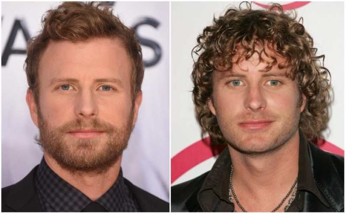 Dierks Bentley's eyes and hair color