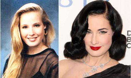 Dita Von Teese's eyes and hair color