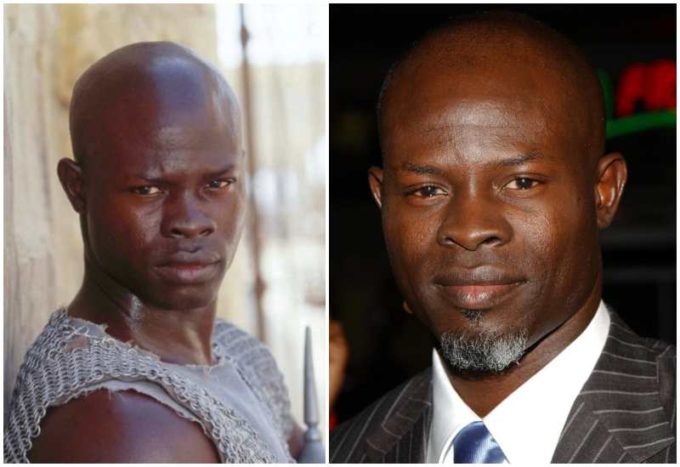 Djimon Hounsou's eyes and hair color