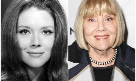 Diana Rigg's eyes and hair color
