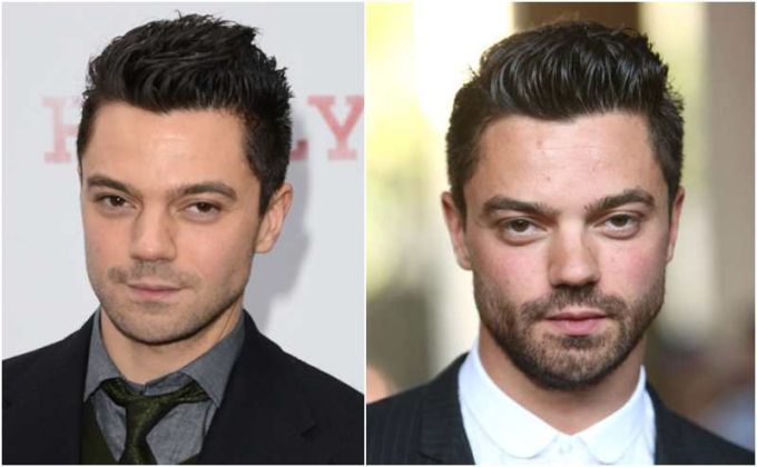 Dominic Cooper's eyes and hair color