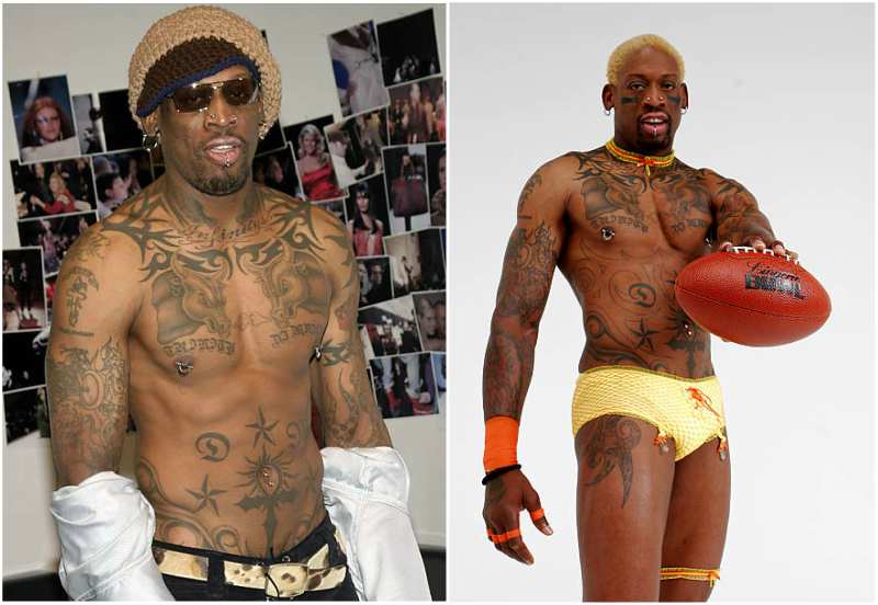 Dennis Rodman's height, weight and body measurements