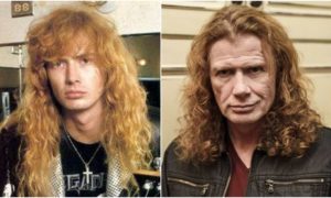 Dave Mustaine's eyes and hair color