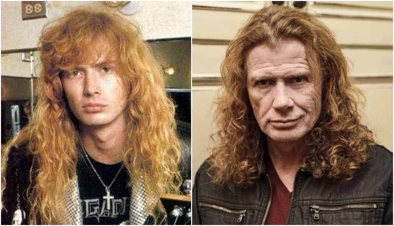 Dave Mustaine's eyes and hair color. 