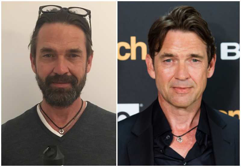 Dougray Scott's eyes and hair color