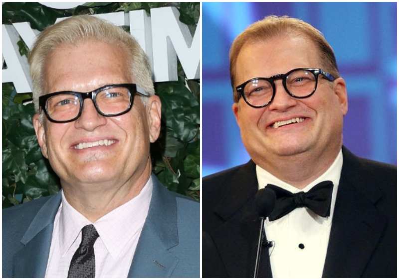 Drew Carey's eyes and hair color