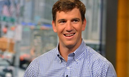 Eli Manning's eyes and hair color