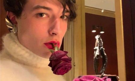 Ezra Miller's eyes and hair color